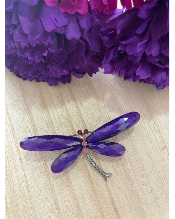 1066 Morado Broche Libelula