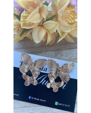 1217 Dorado Pendiente Maripositas