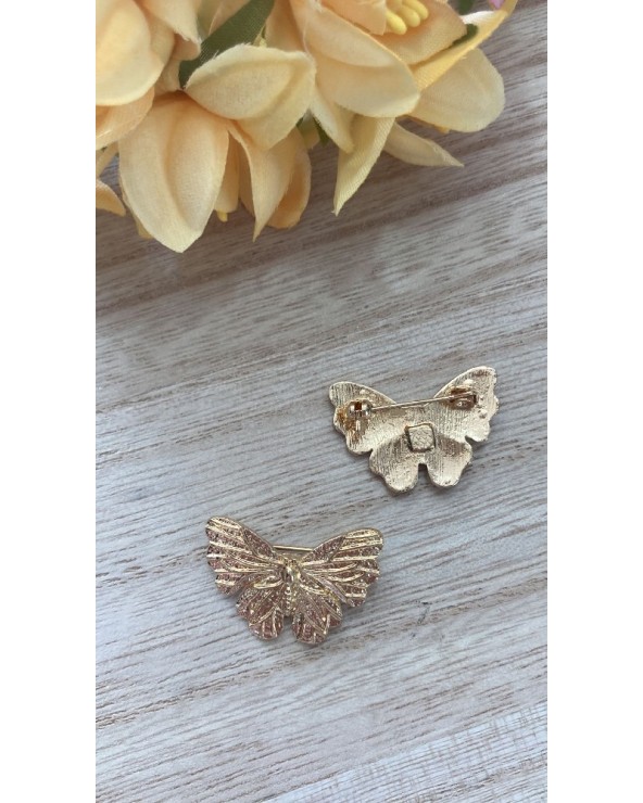 1218 Dorado Broche Mariposita