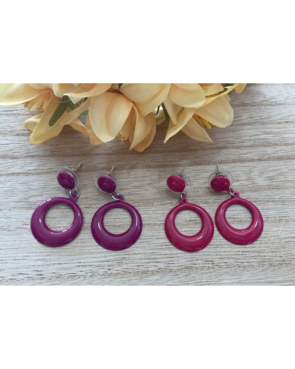 1225 R. Fucsia Pendientes Cantar