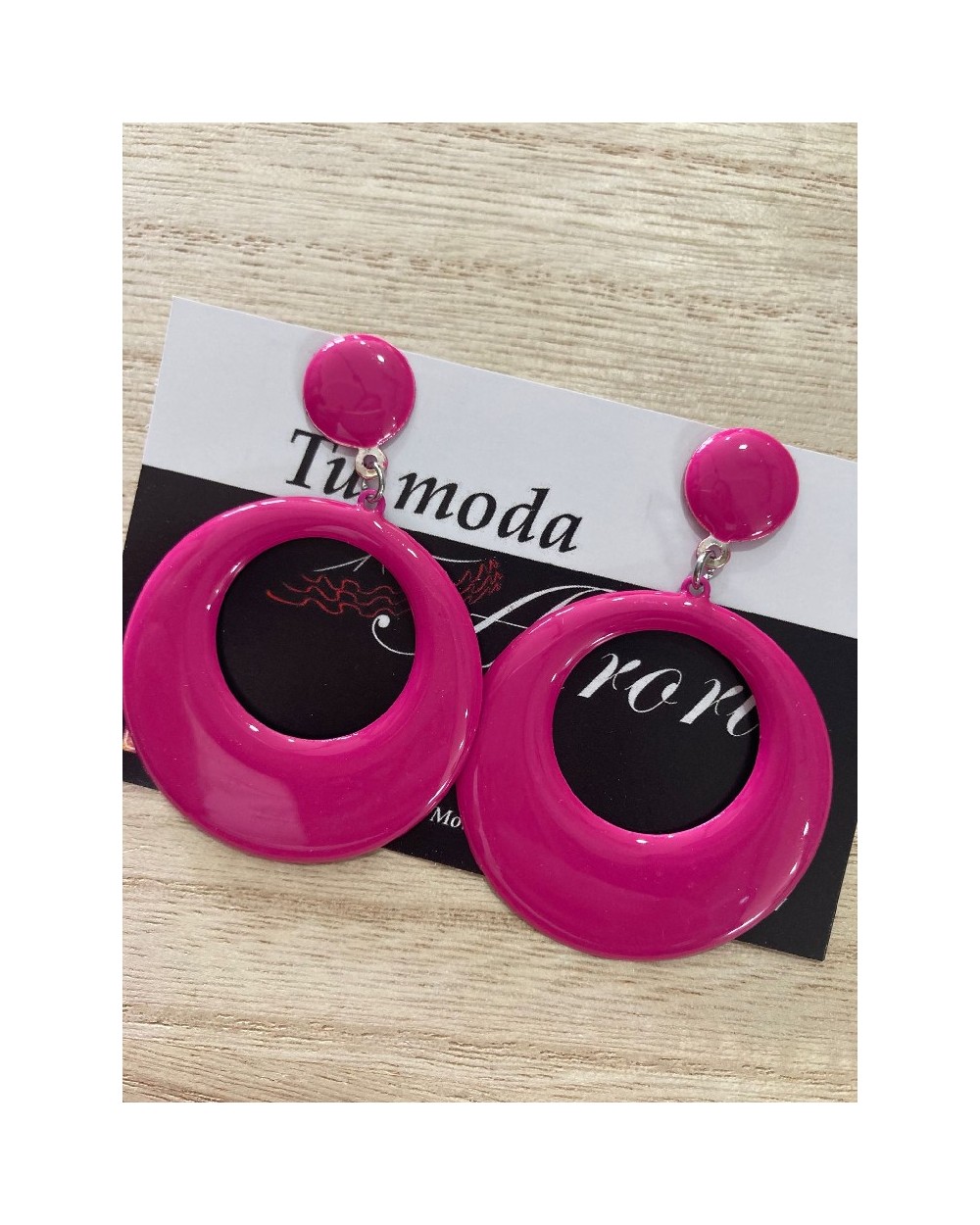 1513 R. Fucsia Pendientes Buleria