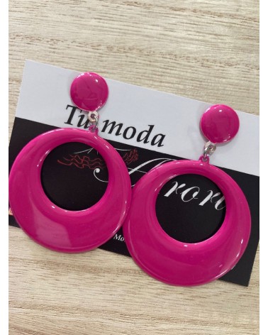 1513 R. Fucsia Pendientes Buleria