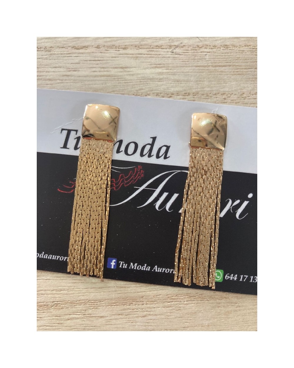 1518 Dorado Pendientes Sinfin