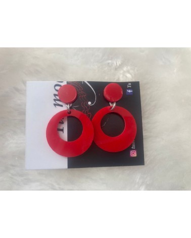 1815 Rojo Pendientes Ronea P