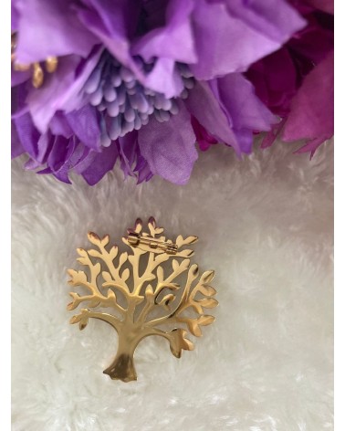 2000 Dorado Broche Arbol Vida