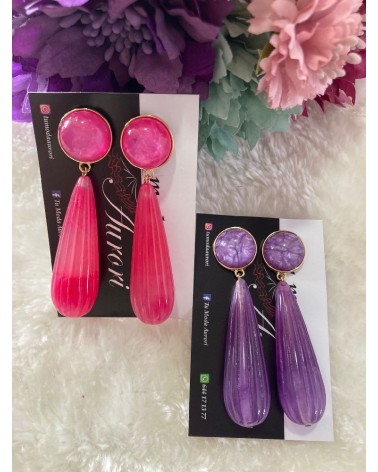 2028 R. Fucsia Pendientes Jardin