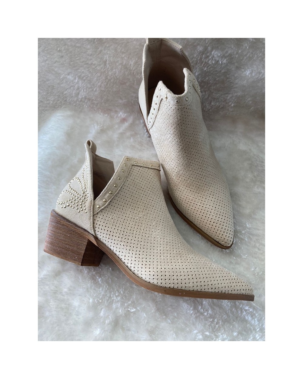 2095 Beige Botin Claudia