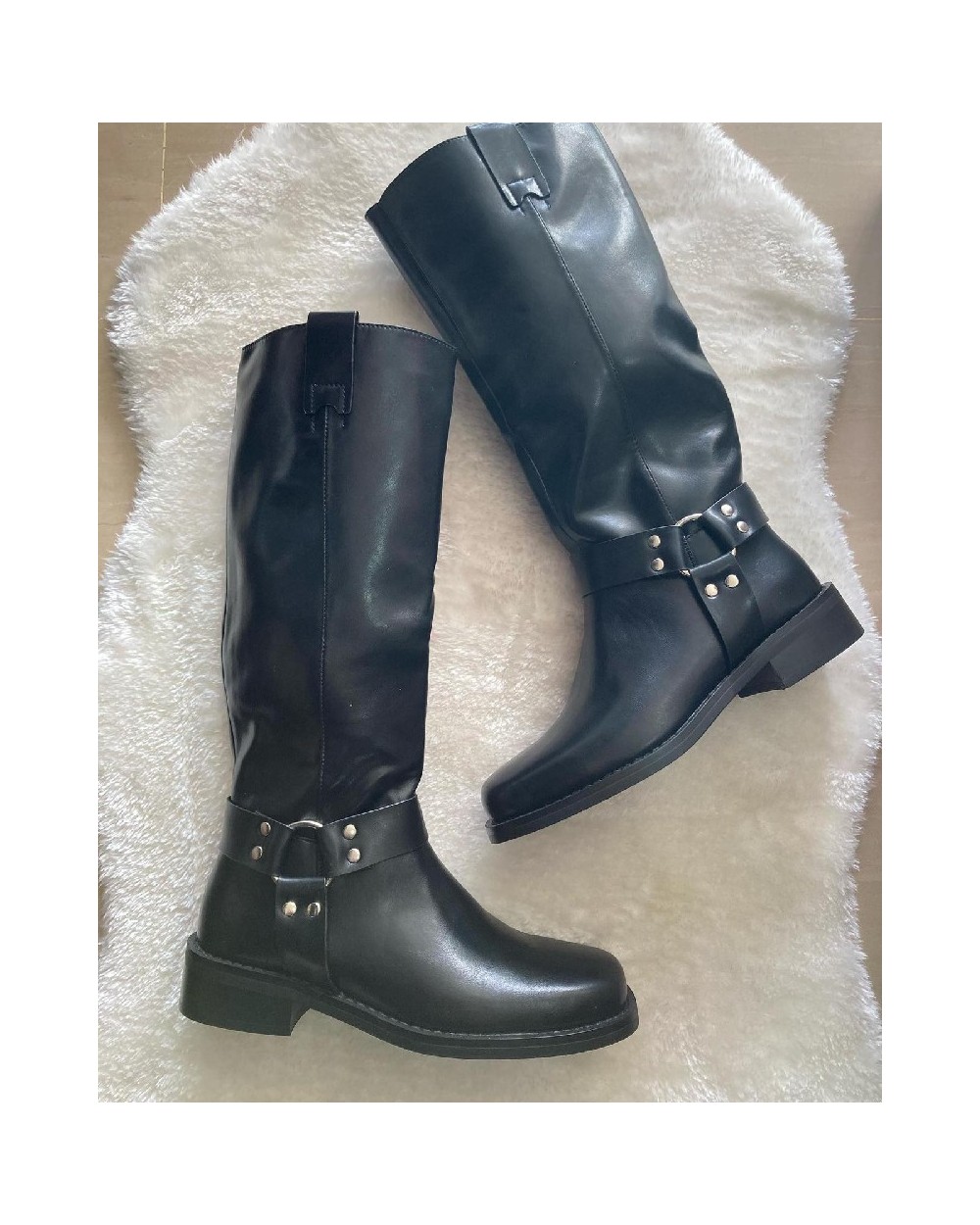 2494 Negro Botas Biker