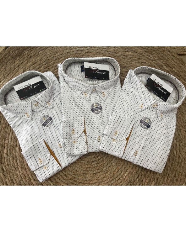 2587 Blanco Camisa Pinzon