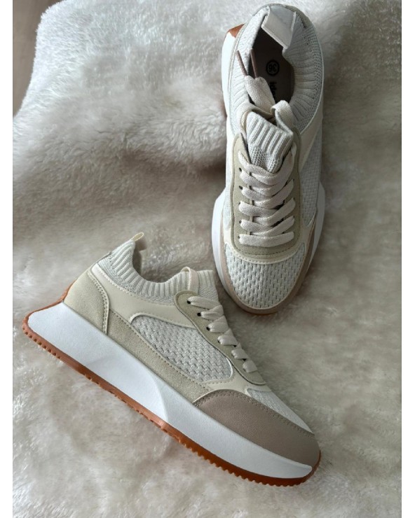 3029 Beige Deportivas Ideal