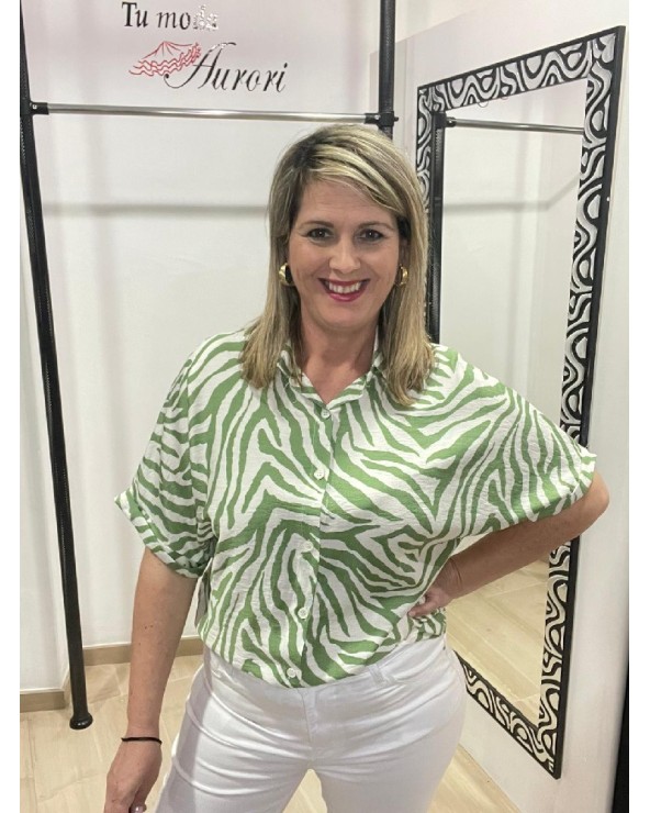 3085 Verde Camisa Luna