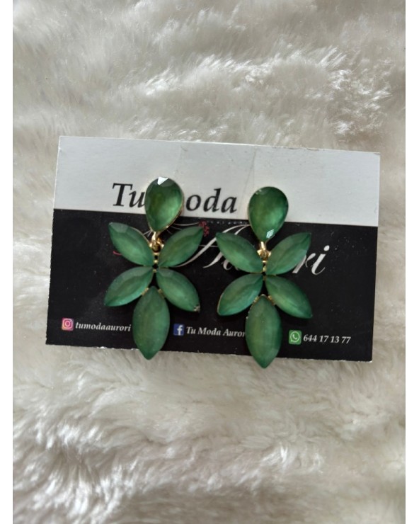 3134 Verde Pendientes Celos