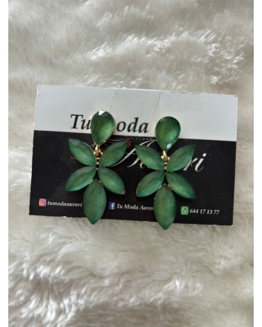 3134 Verde Pendientes Celos