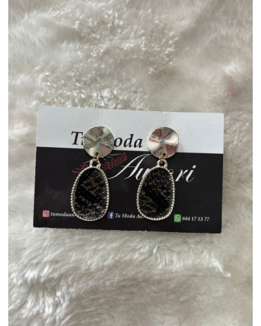 3138 Plata Pendientes Serpi