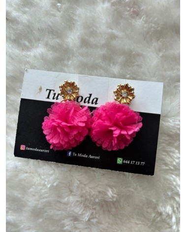 3157 R. Fucsia Pendientes Indara