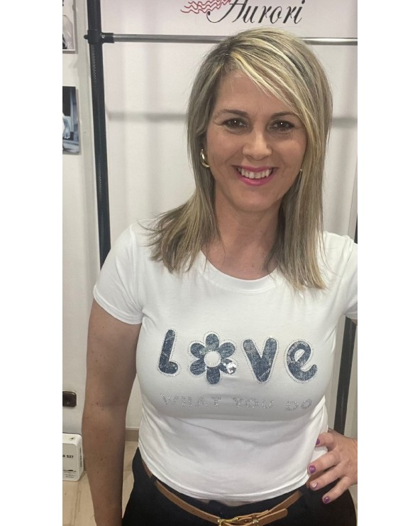 3295 Blanco Camiseta What Love