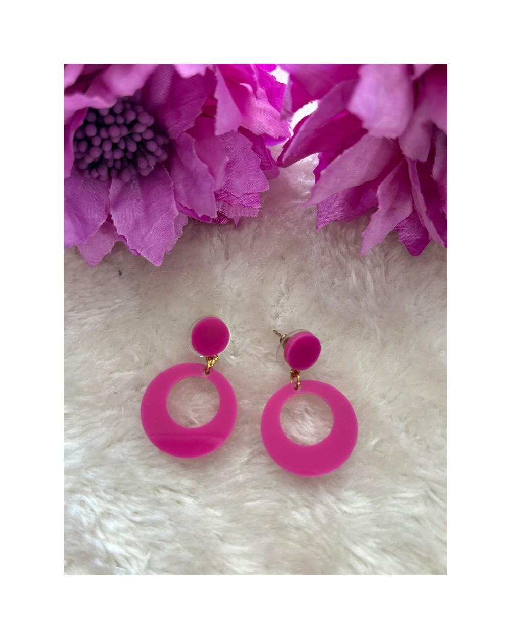 3440 R. Fucsia Pendientes Ronea P