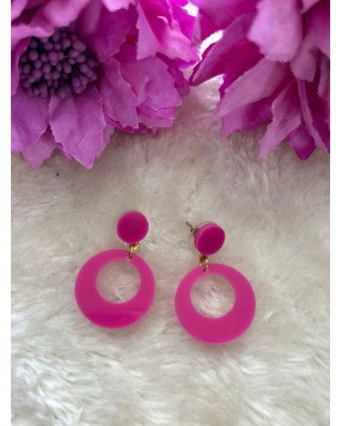 3440 R. Fucsia Pendientes Ronea P