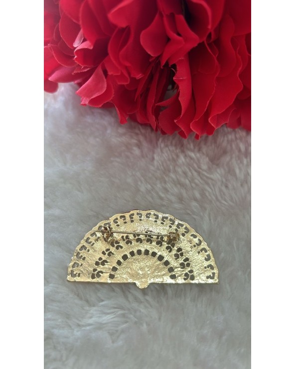 3838 Dorado Broche Abanicate