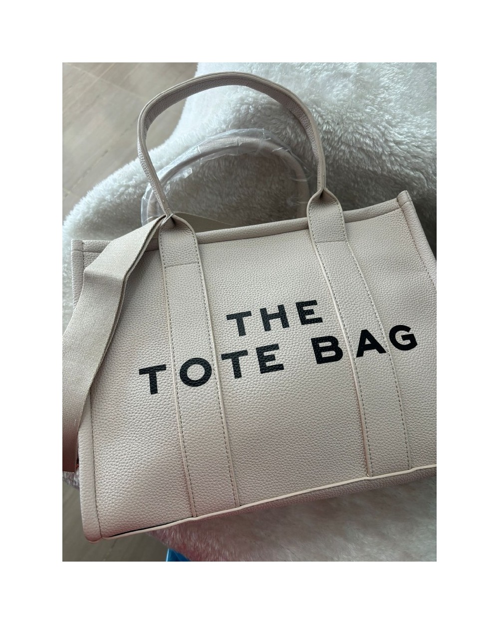 3942 Beige Bolso Tote Bag