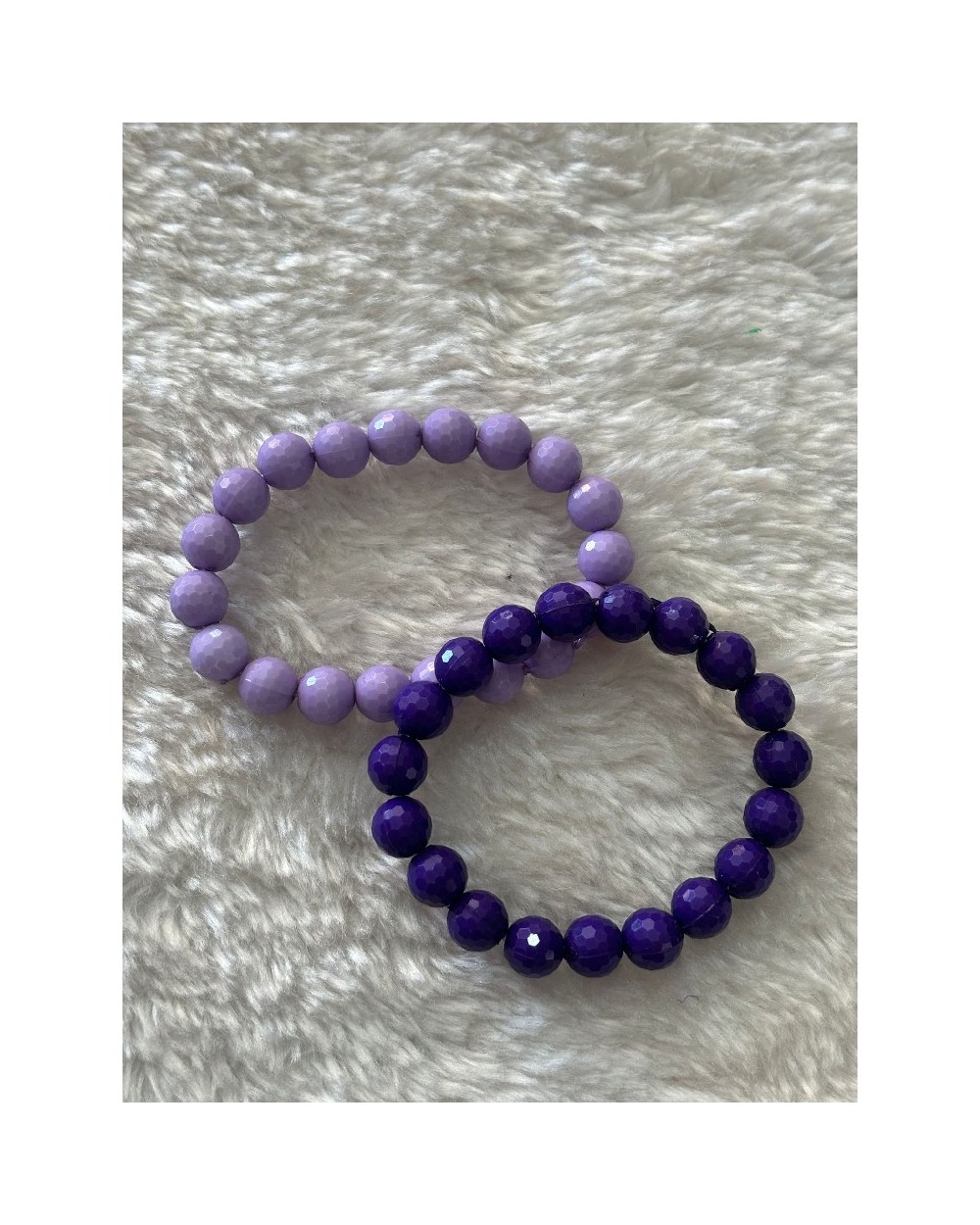 4038 Morado Pulsera Bola Peque