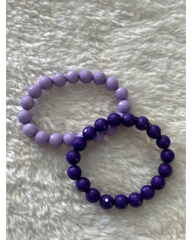 4038 Morado Pulsera Bola Peque