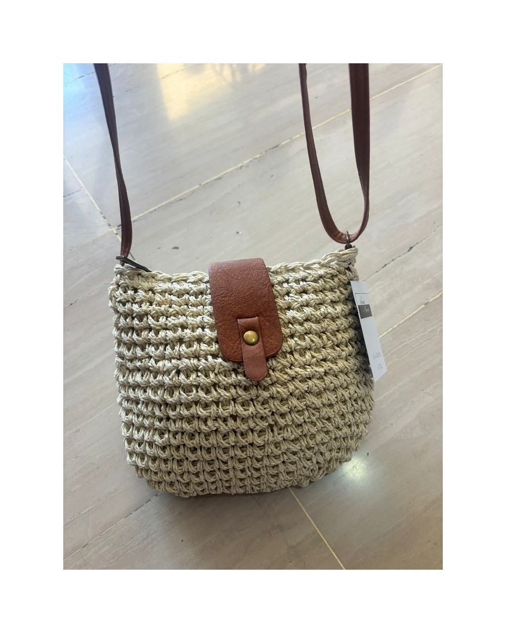 4046 Beige Bolso Cangrejo