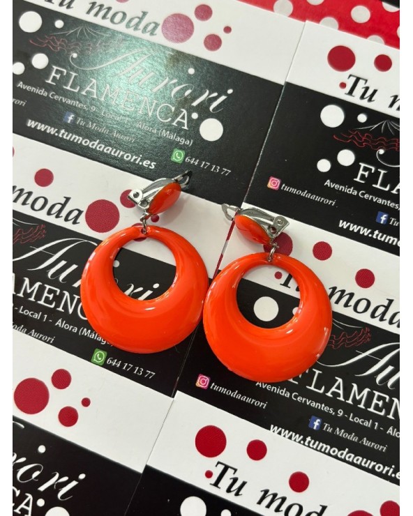 4106 Naranja Pendientes Pellisco M