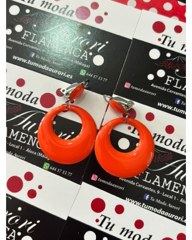 4106 Naranja Pendientes Pellisco M