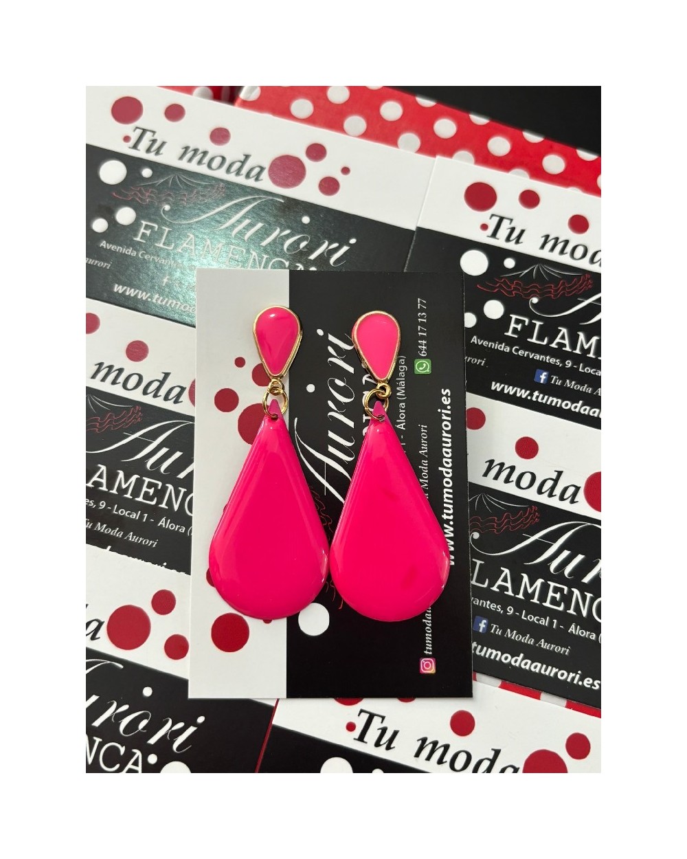 4107 R. Fucsia Pendientes PV