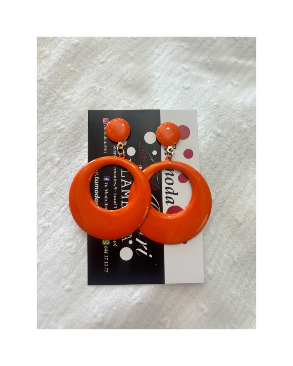 4135 Naranja Pendientes Buleria