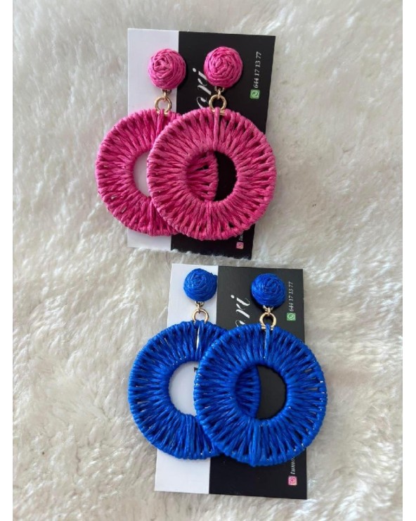 4186 Azul Pendientes Flour