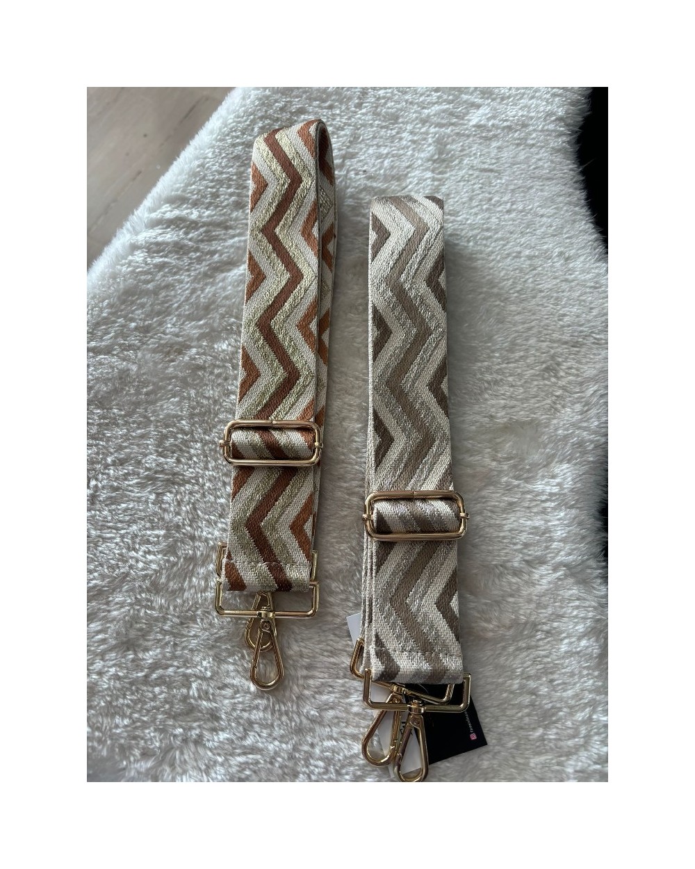 4362 Beige Asa bolso Zizag