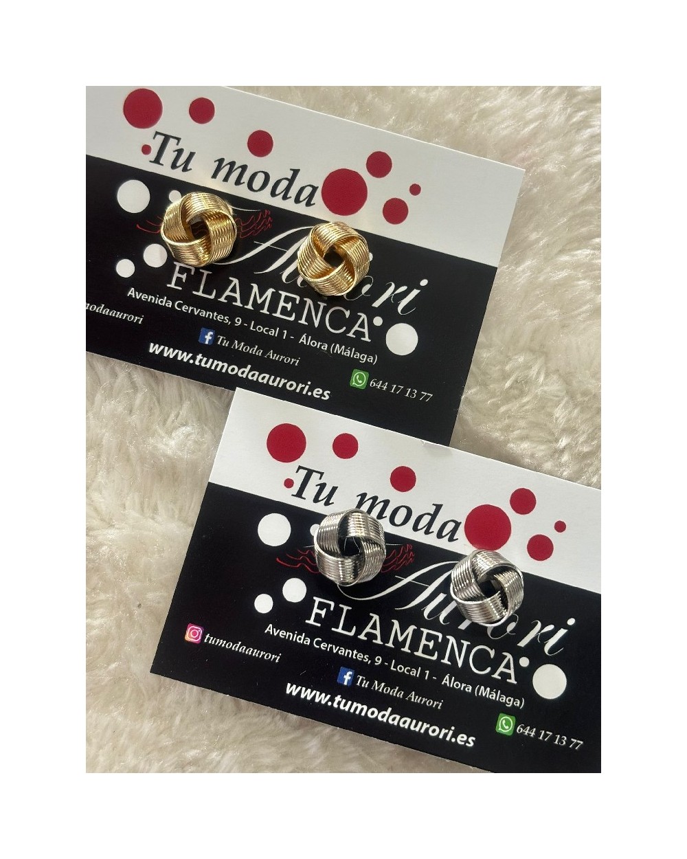 4411 Plata Pendientes Maica