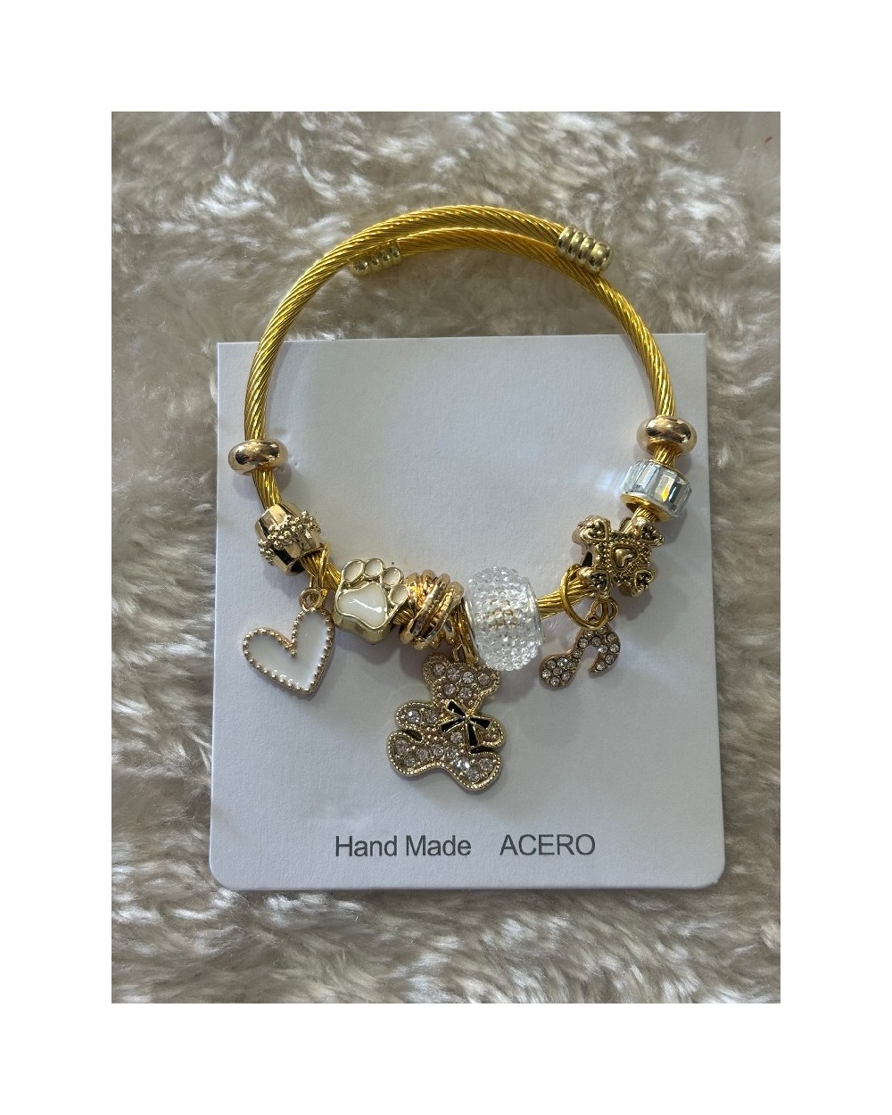 4427 Dorado Pulsera Oso