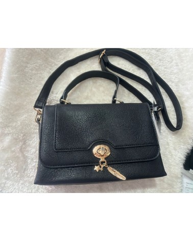 4457 Negro Bolso Pluma