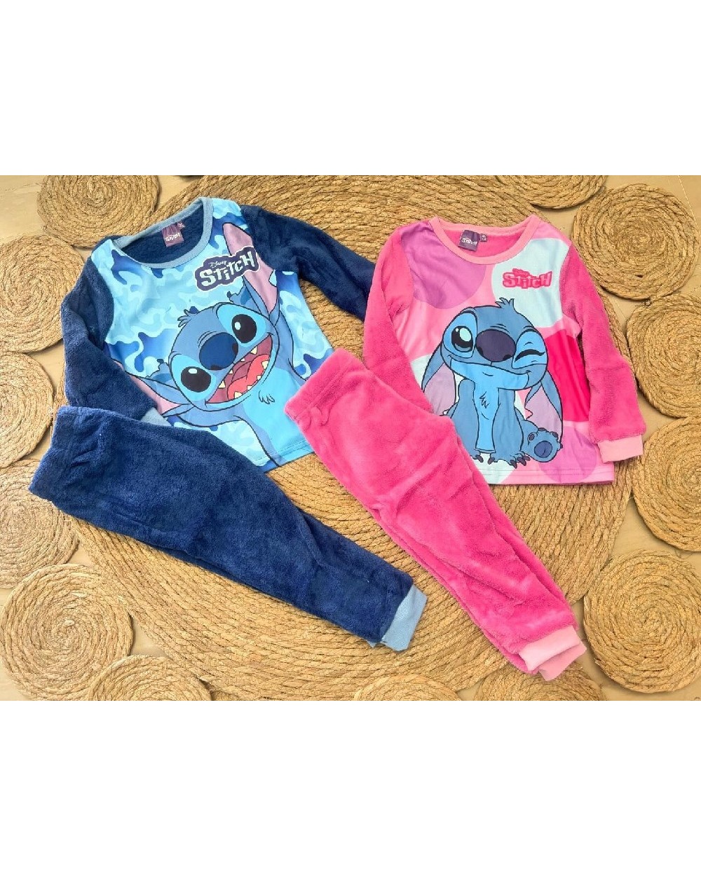 4690 Rosa Pijama Stich 2 piezas