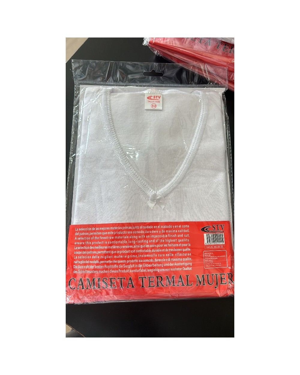 4854 Blanco Camiseta termal STV