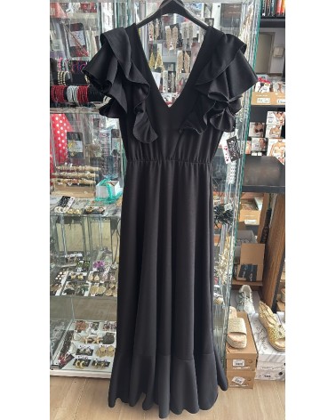 5063 Negro Vestido Anastasha Flamenca