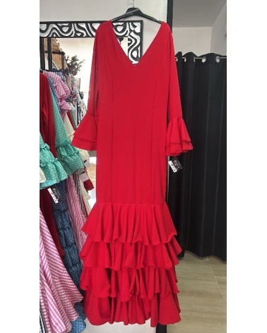 5071 Rojo Vestido Carla Flamenca