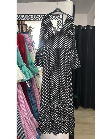 5072 Negro Vestido Carlotas Flamenca