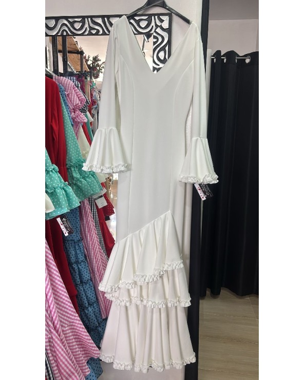 5075 Blanco V.Flamenca Guitarra