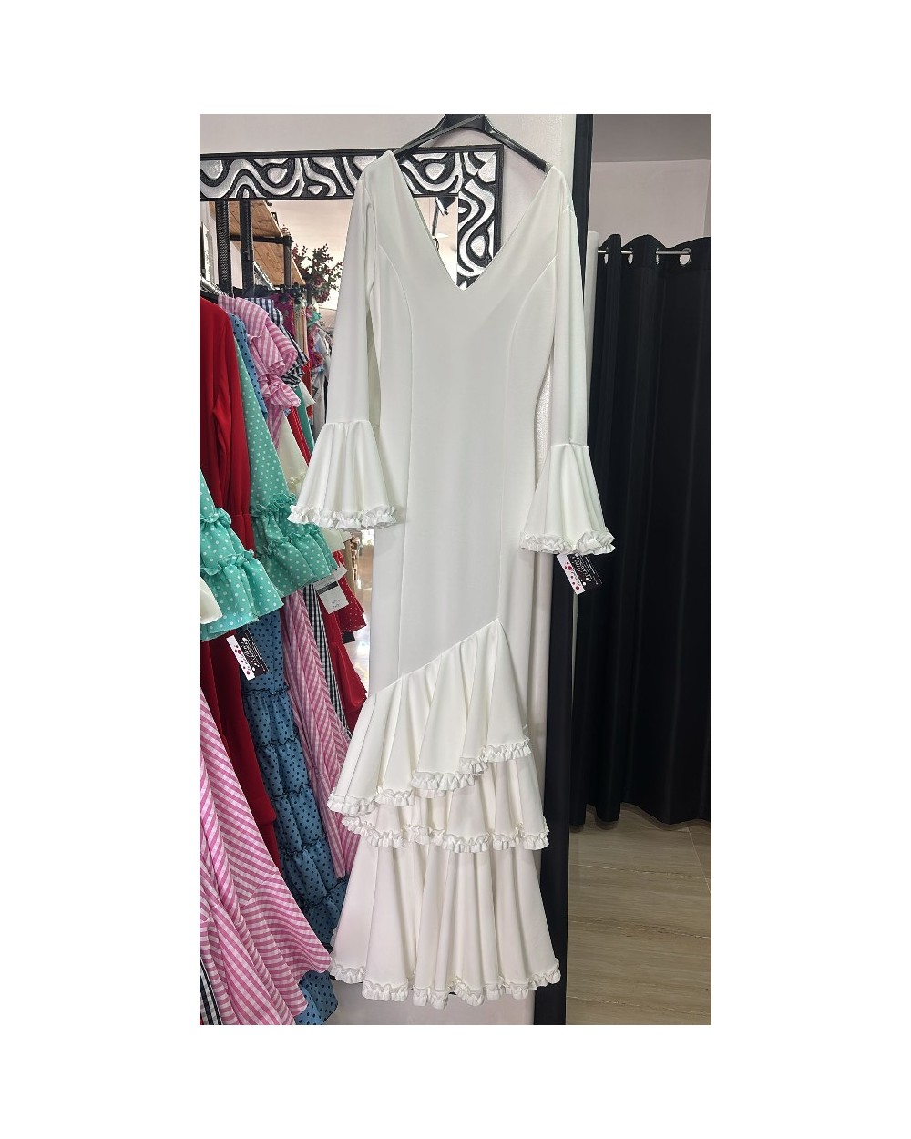 5075 Blanco V.Flamenca Guitarra