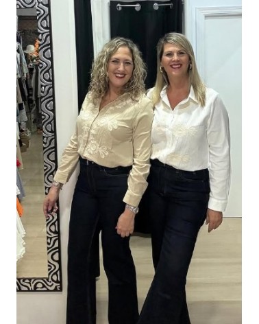 5104 Blanco Camisa Maribel