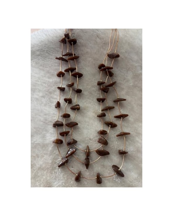 5115  Chocolate Colgante Piedras Pico