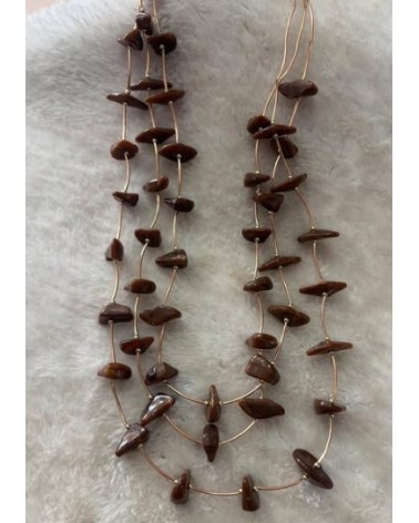 5115  Chocolate Colgante Piedras Pico