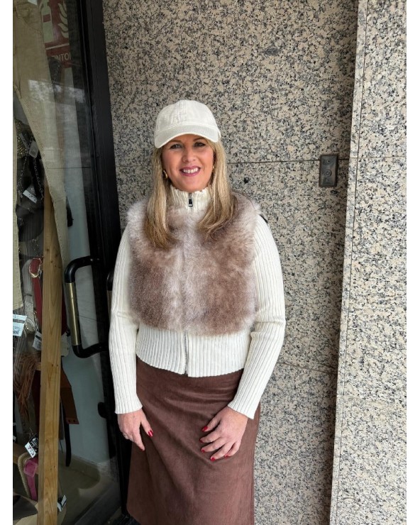 5121 Beige Sudadera Canale Pelos