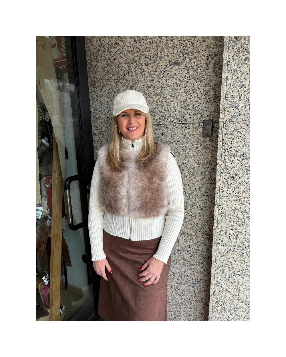 5121 Beige Sudadera Canale Pelos