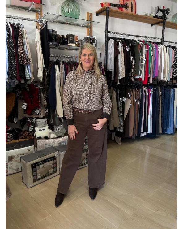 5129  Chocolate Pantalon GyG