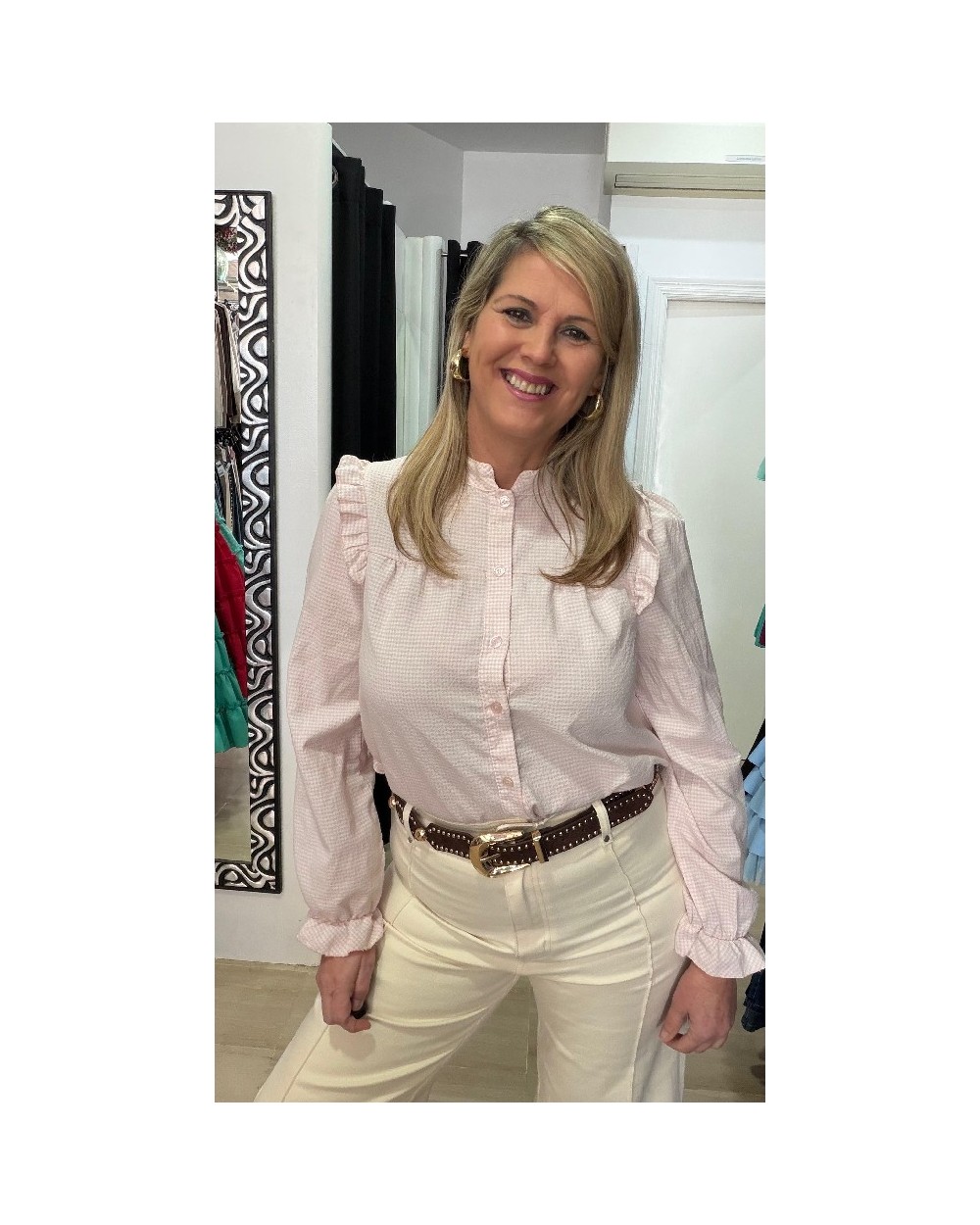 5165 Rosa Bebé Camisa Bebe